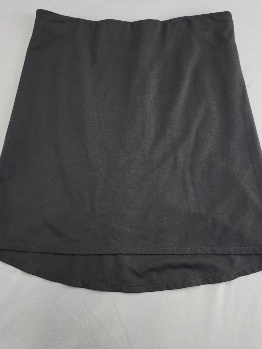MAX STUDIO A-Line Skirt Women's L Black Knit Elastic Waist Short